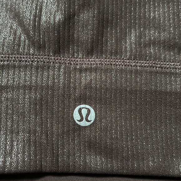 LULULEMON ALIGN ASYMMETRICAL RIBBED BRA *SHINE IN ESPRESSO SZ 6 NWT - Picture 3 of 8